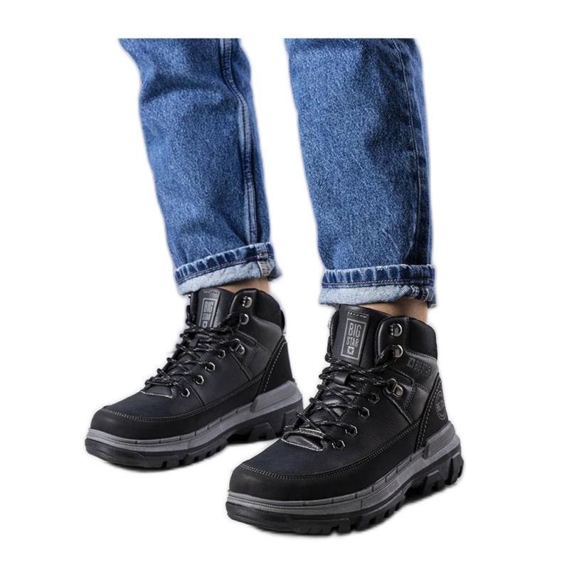 Black Big Star KK274222 Crne čizme crno