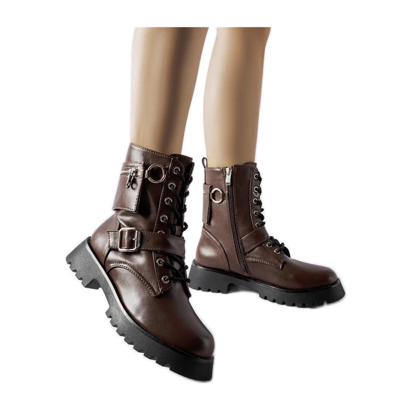 Smeđa izo radnička torba s torbicom