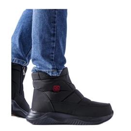 Crne kratke izolirane čizme za snijeg crna