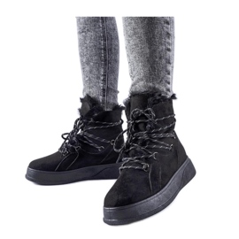 Crne čizme za snijeg s platformom crna