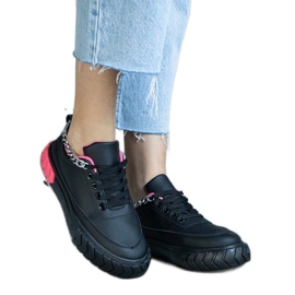 Crne tenisice s lancem crna