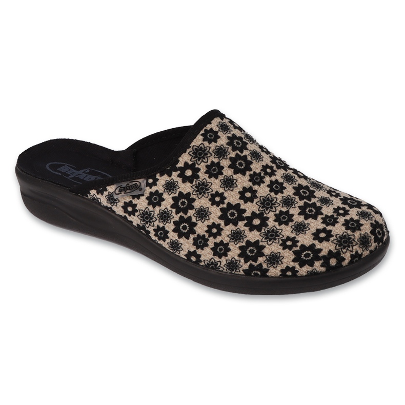 Ženske papuče Befado, pu 551D002, bež s cvjetićima