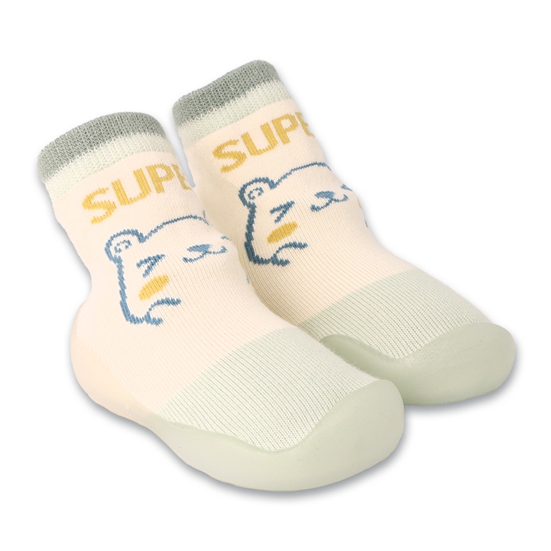 Befado zelene/bež cipele za bebe sa motivom životinja 002P082 zelena