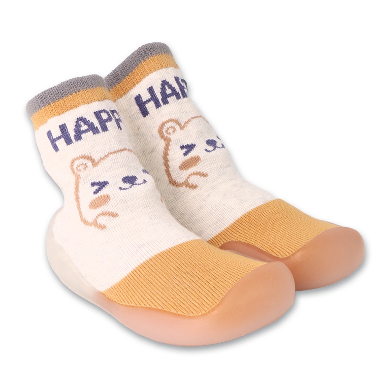 Befado žuto/bež cipele za bebe sa motivom životinja 002P080 žuta boja