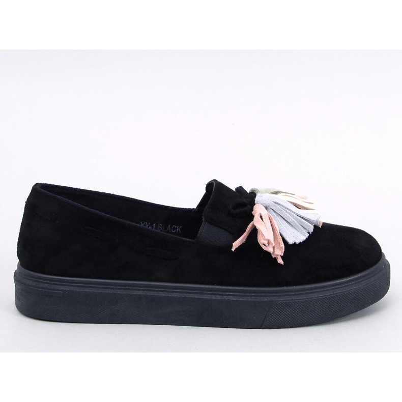 Crne mokasine s resicama crno