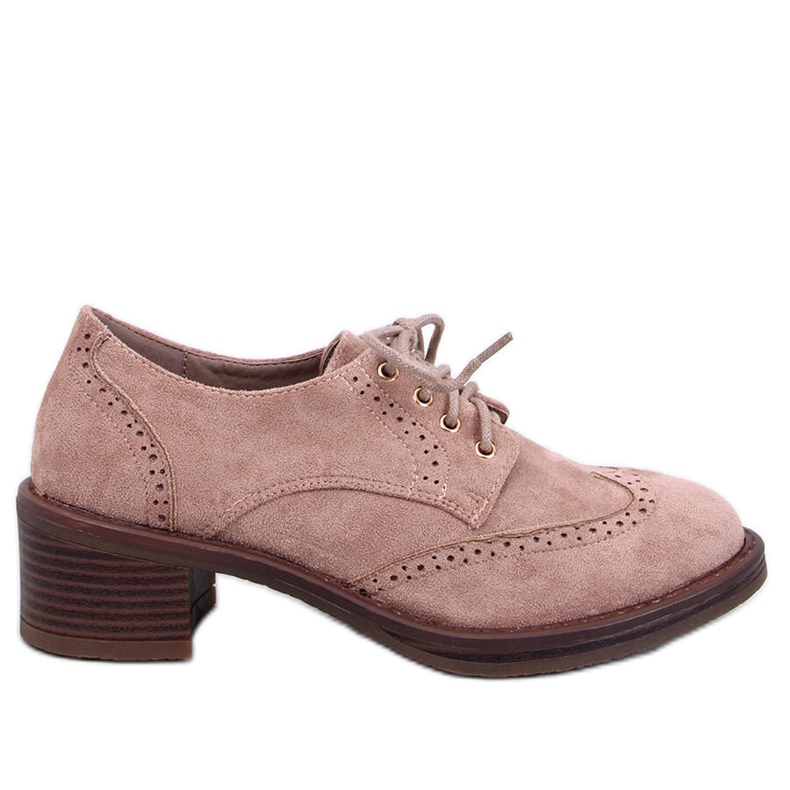 Oxfords kaki visoke potpetice bež