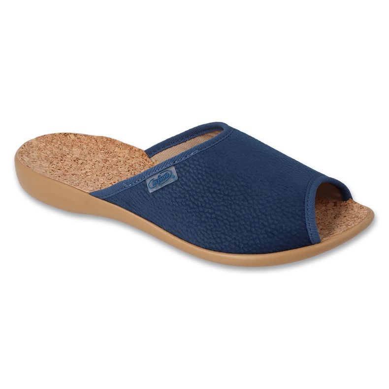 Befado ženske papuče s plutenim PU umetkom 254D158 plave plava