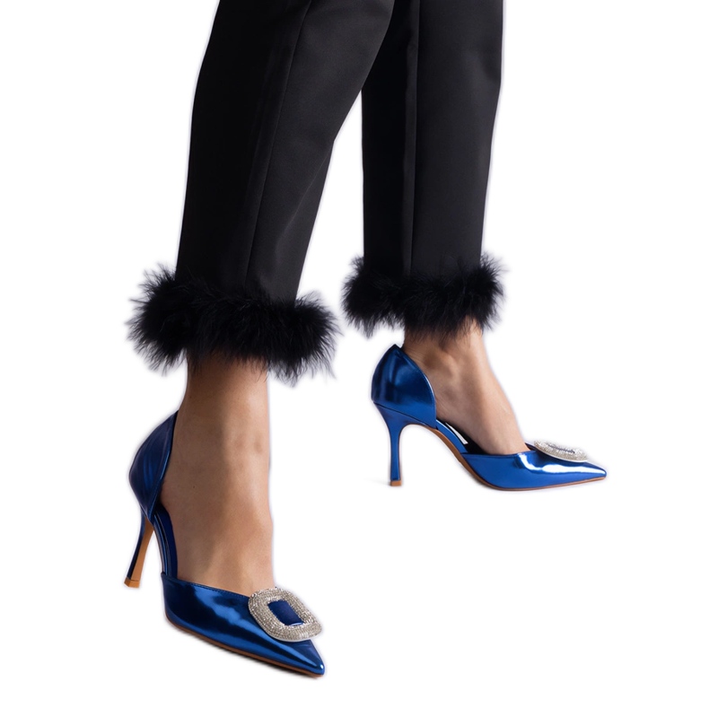 Plave igle ukrašene cirkonima plava