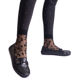 Crne klasične mokasine od eko kože crna