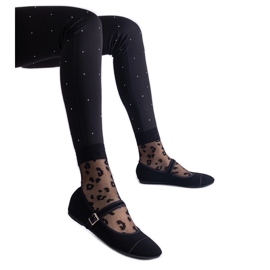 Crne balerinke s mat završetkom, kopčaju se kopčom crna