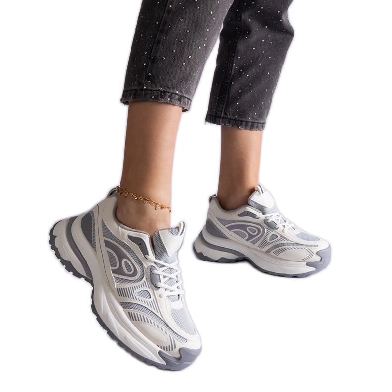 Sive ženske sportske tenisice siva