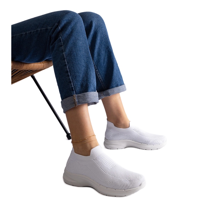Bijele slip-on sportske tenisice bijela