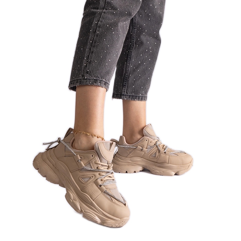 Tamno bež ženske sportske tenisice