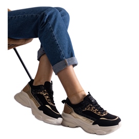 Crne tenisice sa svjetlucavim umetcima crna