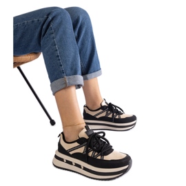 Crne i bež ženske tenisice crna