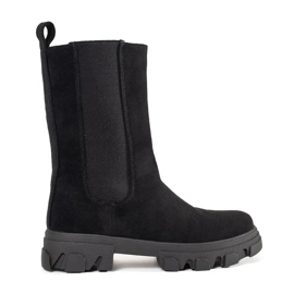 Crne sukne Chelsea čizme crna