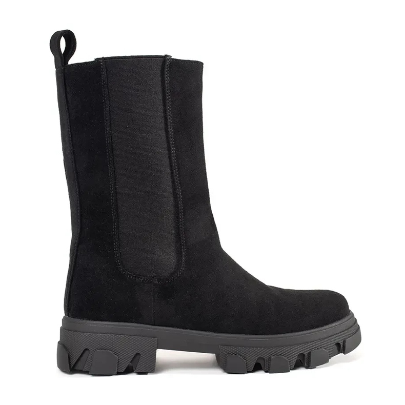 Crne sukne Chelsea čizme crno