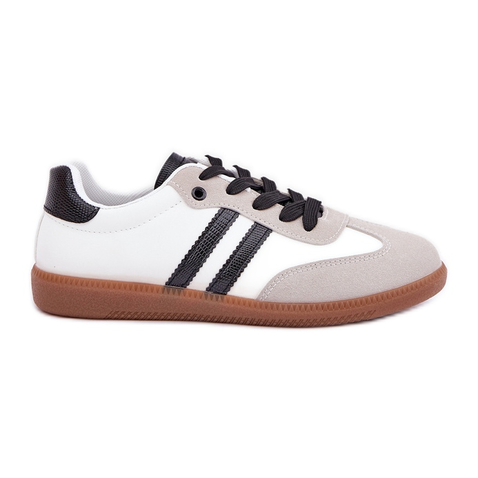 Tenisice s niskim bijelim i bijelim ženskim tenisicama bijela