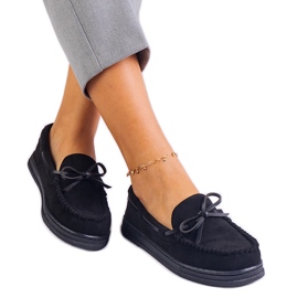 Crne ženske natikače iz Ekozamsza s lukom crna