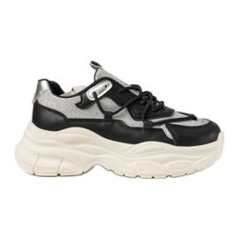 Ženske crne sportske tenisice crno