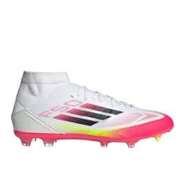 Adidas F50 League FG/MG Mid JI0434 bijele i crvene nogometne cipele bijela