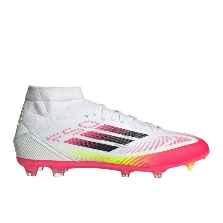 Adidas F50 League FG/MG Mid JI0434 bijele i crvene nogometne cipele bijela