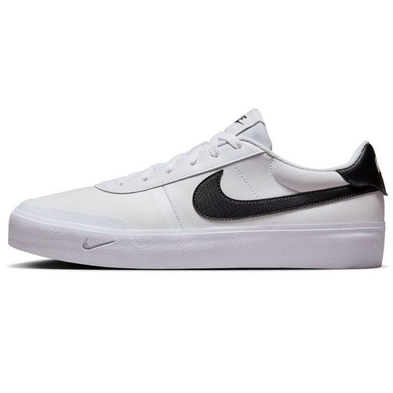Nike Court pucao je FQ8146-104 bijelo i crno bijela