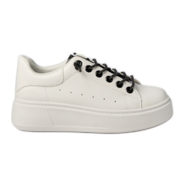 Ženske bijele i bijele sportske tenisice bijela