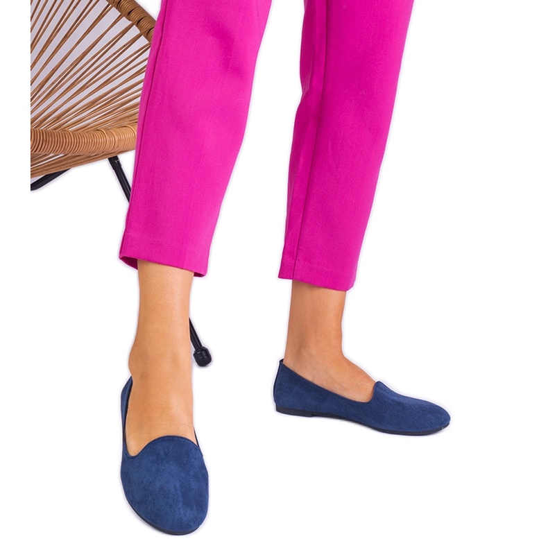 Mornarsko plava klasična balerina iz Ekozamszua