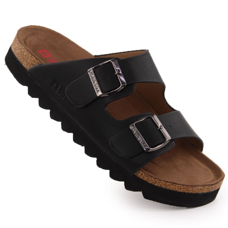 Muški flip flops podesiv za crne kopče Big Star NN174531 crno