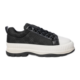 Ženske tenisice na platformi crne crna