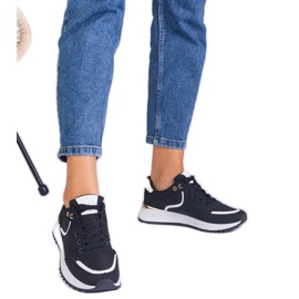 Crne tenisice za žene sa zlatnim umetanjem crna