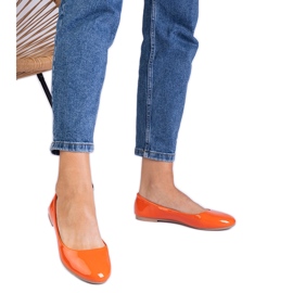Narančaste lakirane balerine narančasta
