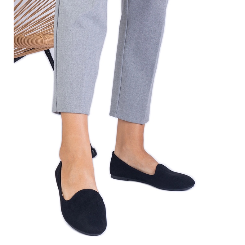 Crni klasični balerine iz Ekozamsz crno