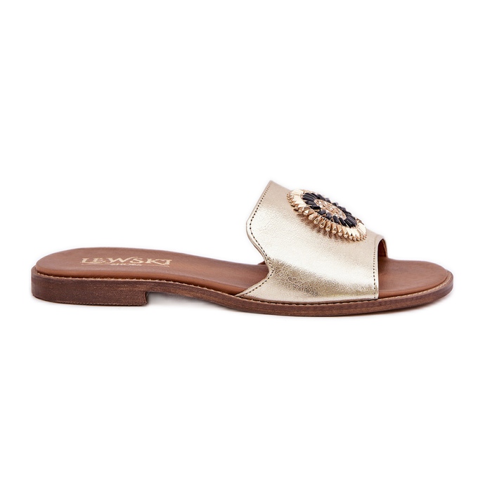 Kožni jastuci s ravnim dekoracijama nazoo zazoo 3047/o Golden zlatna