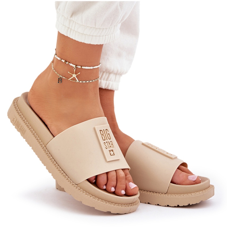 Ženske papuče Big Star LL274A210 bež