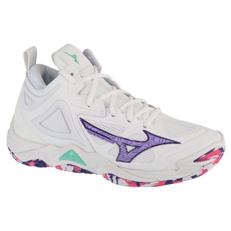 Mizuno valni zamah 3 Mid V1GC231720 Bijele cipele bijela
