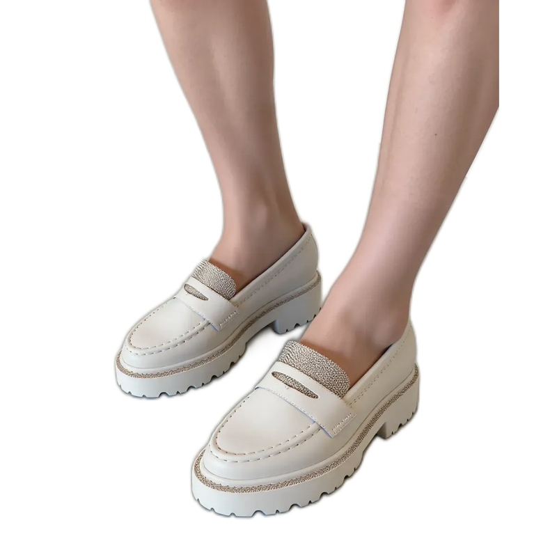 Ženski dijamantni bijeli natikači bijela