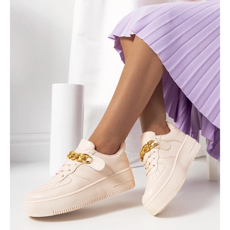 D/GMR Ružičaste tenisice s lancem Memphis ružičasta