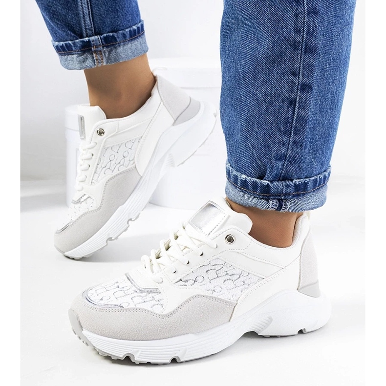 D/GMR Ženske bijele tenisice Viale siva