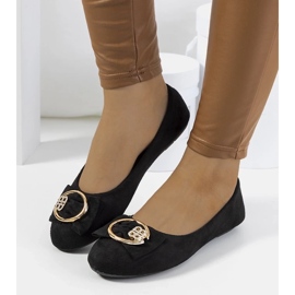 D/GMR Crne balerinke s Ribero kopčom crna