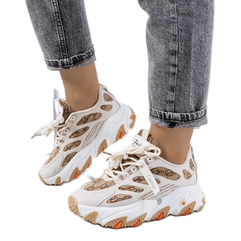 D/GMR Ženske bež tenisice iz Melsena