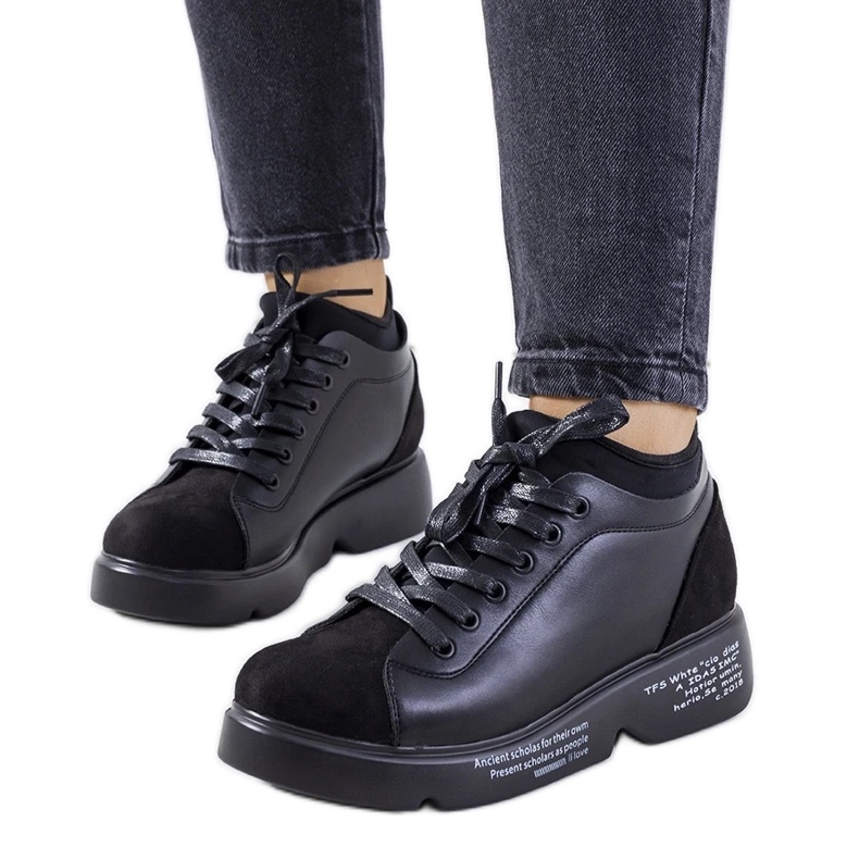 D/GMR Crne tenisice s visokom petom iz Amblyja crno