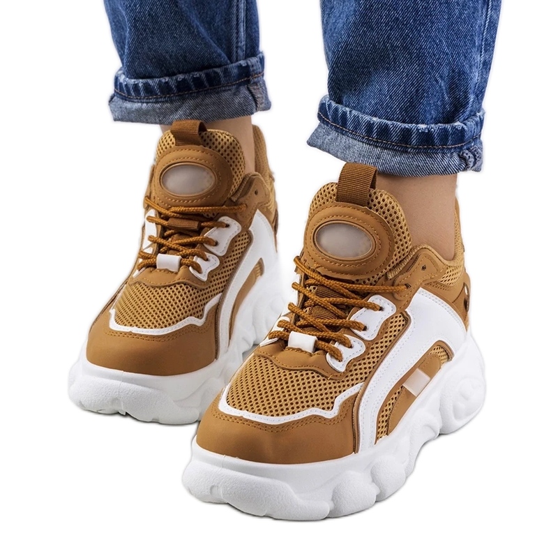 D/GMR Smeđe ženske tenisice Bonina smeđa