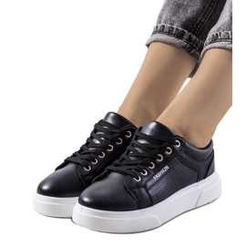 D/GMR Crne tenisice na debelom Louisiana potplatu crna