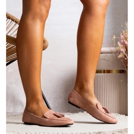 D/GMR Cillian ružičaste balerinke od eko antilop kože ružičasta