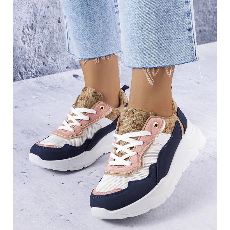 D/GMR Mornarsko plave tenisice sa zlatnim umetcima iz Lebruna