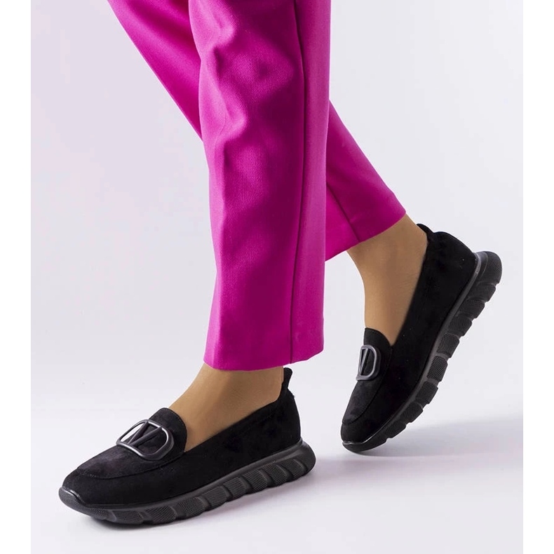 D/GMR Crne slip-on tenisice iz Vinceza crno