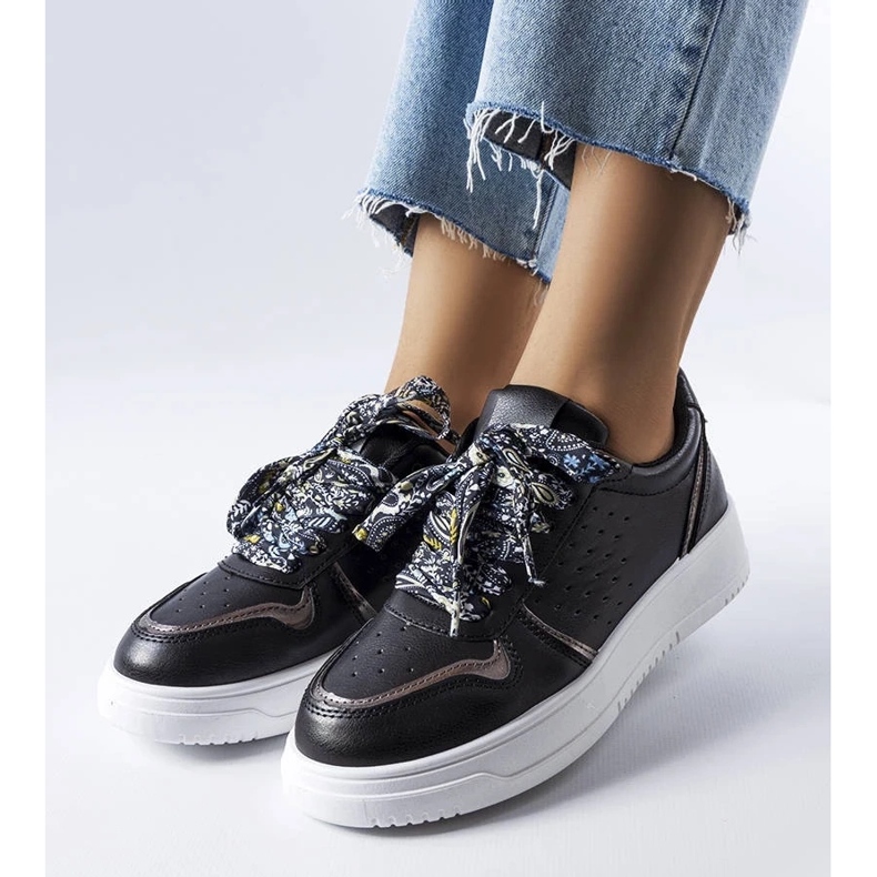 D/GMR Crne tenisice vezane s vrpcom Pryor crno