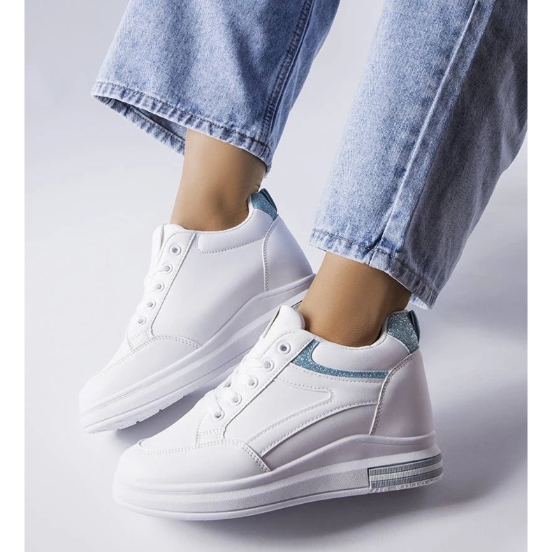 D/GMR Bijele tenisice sa svjetlucavim umetcima marke Bonevil bijela